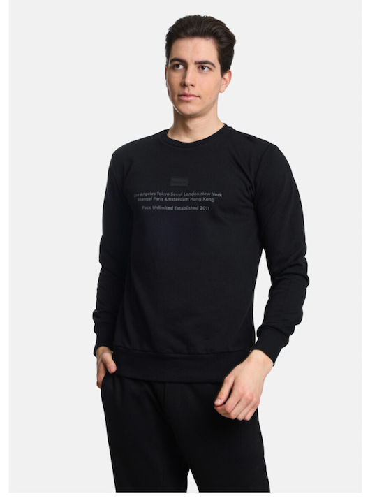 Paco & Co Herren Sweatshirt black