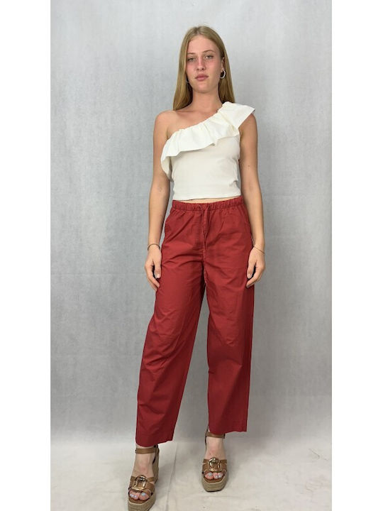 Passager Women's Fabric Trousers RED