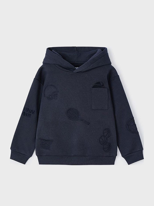 Kids Sweatshirt with Hood and Pockets Blue