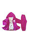 Kinder Trainingsanzüge Mit Jacke Mit Bluse Fuchsie 3 Stücke B9124