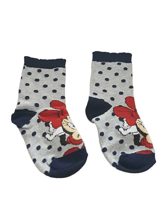 Disney Παιδικές Κάλτσες Minnie Grey