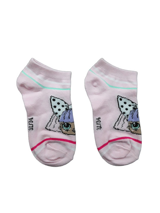 Disney Kids' Ankle Socks Pink