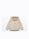 Kids Cardigan Knitted with Hood White