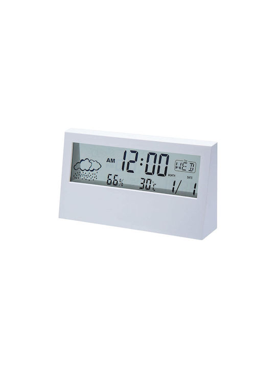 Tabletop Digital Clock White 191309