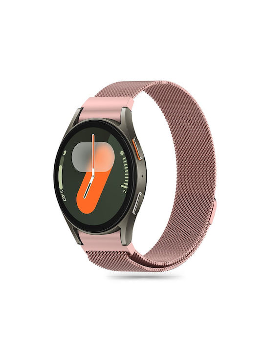 Tech-Protect Milaneseband Armband Rostfreier Stahl Rose Gold (Samsung Galaxy Watch 4/5/5 Pro/6/7/FE)