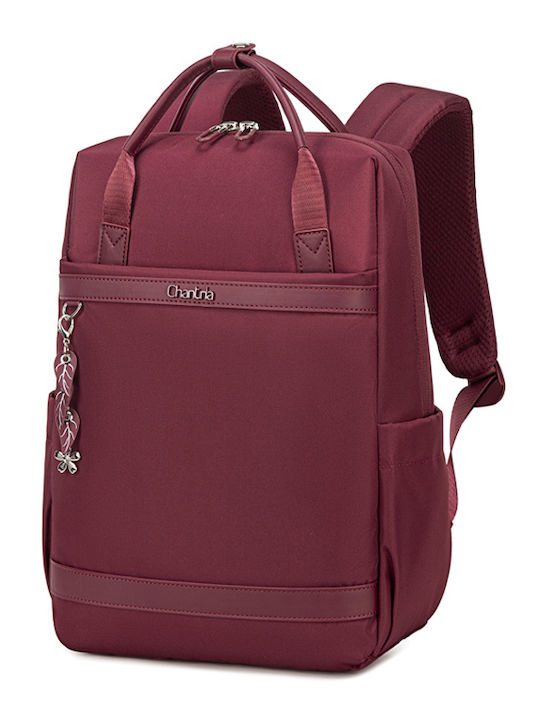 Chantria Chantria Γυναικεία Τσάντα Πλάτης για Laptop 14" σε Κόκκινο χρώμα