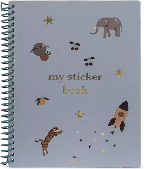 Konges Slojd Aufkleber-Album Mit wiederverwendbaren Aufklebern für Kinder 3+ Jahre alt+ Jahre