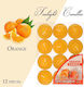 Teelichter mit Duft Orange in Orange Farbe 12cm