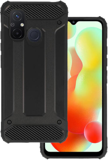 Powertech Back Cover Σιλικόνης / Πλαστικό Μαύρο (Xiaomi Redmi 12C, Xiaomi Redmi 11A)