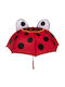 Out of the Blue Kids Curved Handle Umbrella Πασχαλίτσα with Diameter 70cm Red