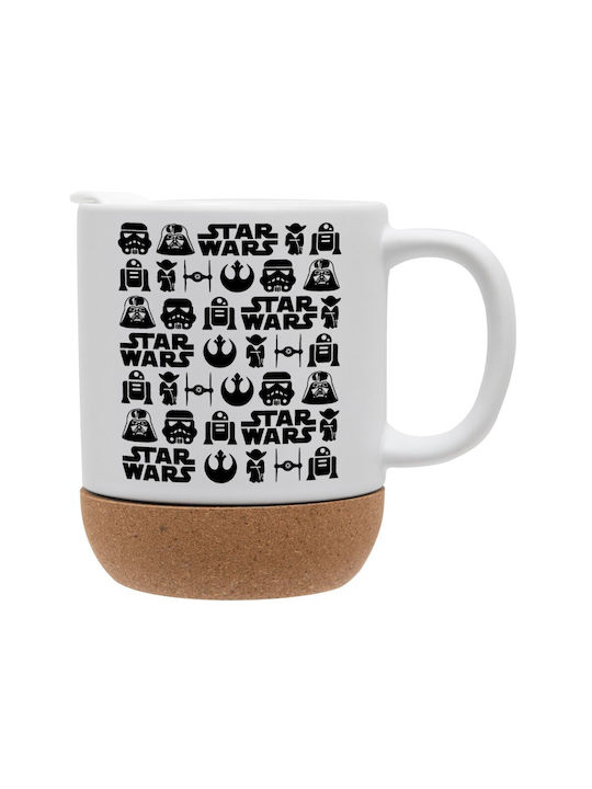 Koupakoupa Star Wars Pattern Κούπα Κεραμική με Καπάκι 330ml