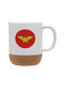 Koupakoupa Mug Ceramic with Lid Red 330ml