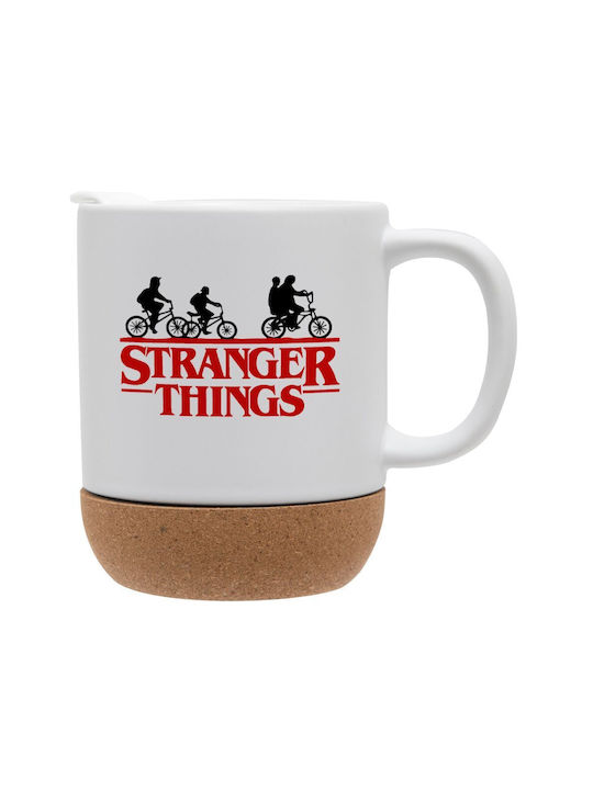 Koupakoupa Mug Ceramic with Lid Red 330ml