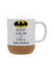 Koupakoupa Keep Calm & Call Batman Κούπα Κεραμική με Καπάκι 330ml