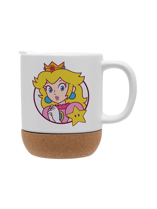 Koupakoupa Princess Peach Чаша Керамично с Капак Оранжев 330мл