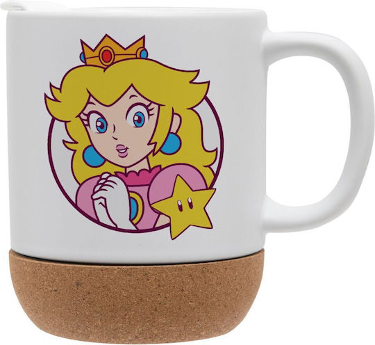Koupakoupa Princess Peach Mug Ceramic with Lid Orange 330ml