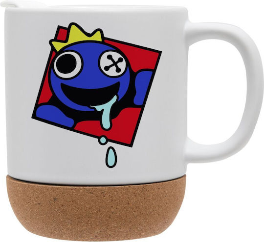 Koupakoupa Blue Becher Keramik mit Deckel Mehrfarbig 330ml