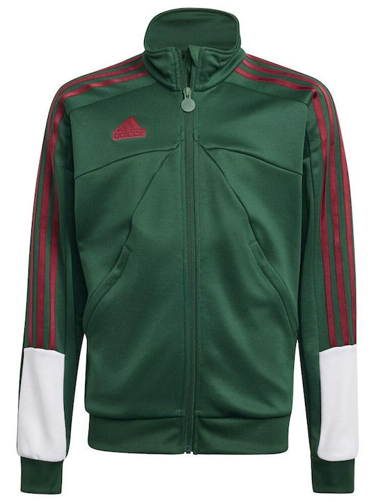 Adidas Cardigan pentru copii Bumbac Verde Tiro