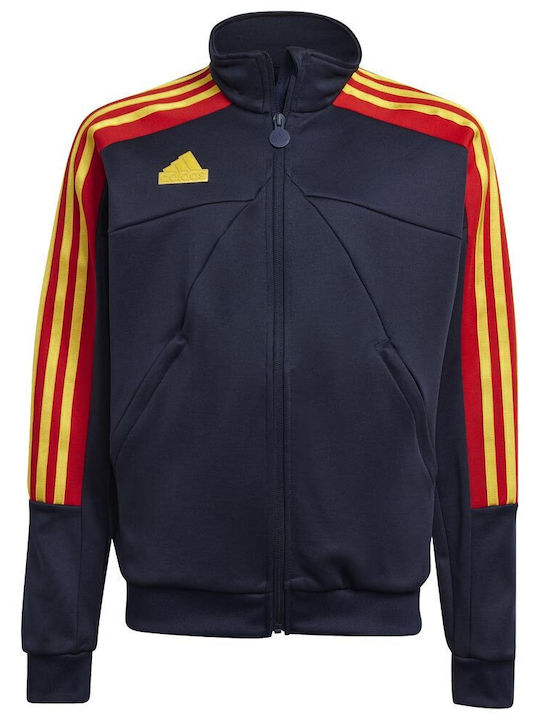 adidas Athletic Kids Cardigan Cotton Navy Blue ...