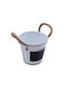 Uncle George Planter Metal White 15.5x15.5x13.5cm.