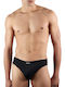 Herren Slips Schwarz 1Packung