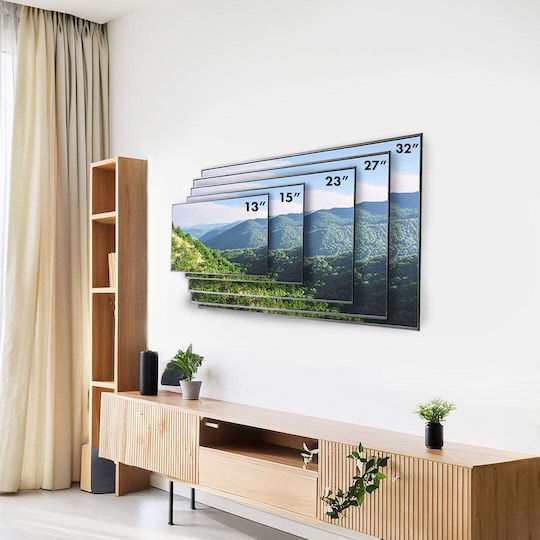 Maclean Energy MC-416 Βάση Τηλεόρασης Τοίχου έως 32" Μαύρο