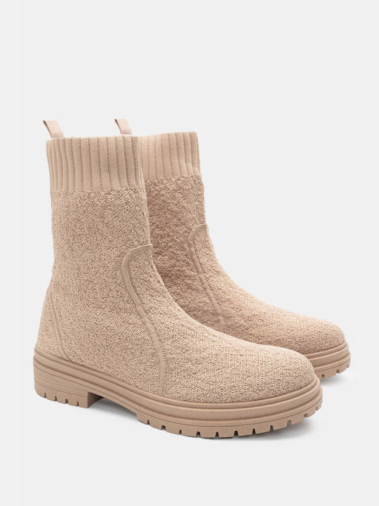 Luigi Damen Knöchelstiefel Beige