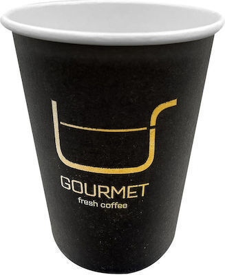 THalassinos Pahar de unică folosință Hârtie Negru 380ml 50buc