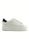 Damen Flatforms Sneakers White / Black