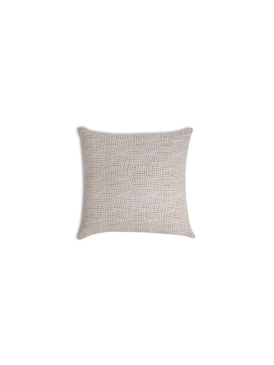 Bed&Bath Διακοσμητική Μαξιλαροθήκη από 100% Βαμβάκι Μπεζ 40x40εκ.