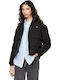 Κοντό Γυναικείο Puffer Μπουφάν για Χειμώνα Black