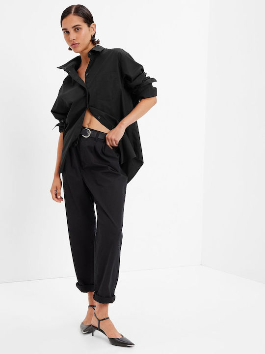 GAP Women's Long Sleeve Shirt Black