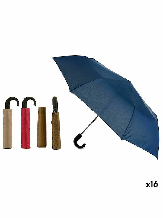 BigBuy Umbrelă de ploaie Compact Albastru