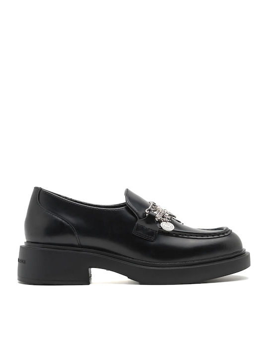 Karl Lagerfeld Women's Loafers in Black Color