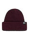 Beanie Beanie Knitted in Burgundy color