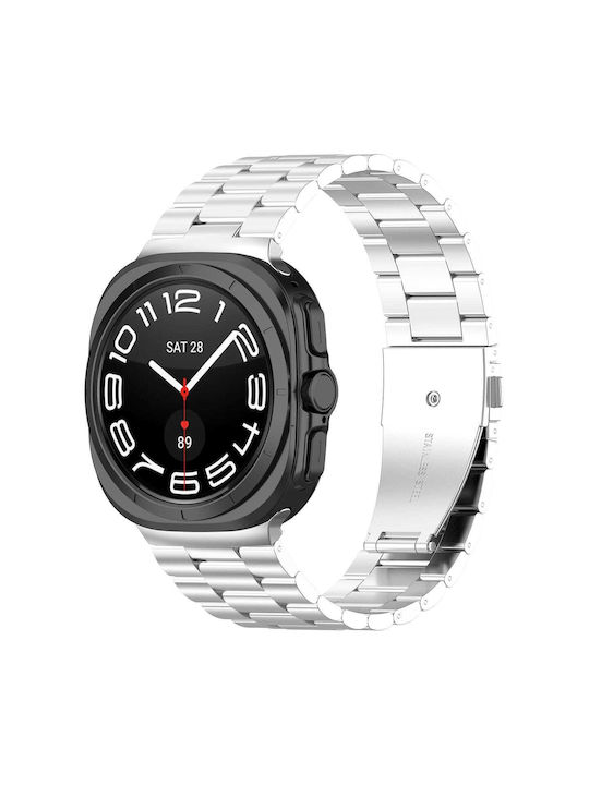 Curea Metalică din Oțel Inoxidabil pentru Samsung Galaxy Watch Ultra 47mm Argintiu