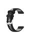 Λουράκι Σιλικόνης Cross Texture Δίχρωμο Realme Watch 2 Watch 2 Pro Watch S Pro Black+grey