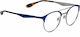 Ray Ban Metal Eyeglass Frame Blue RB3545 2911/51