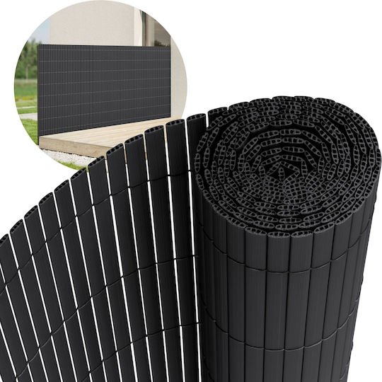 ECD Germany Bamboo Fencing Plastic with Whole Reed 1.2x8m 490015643 ECD Germany Bamboo Fencing Plastic with Whole Reed 1.2x8m 490015643