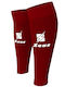 Zeus Leg Sleeves for Football Shin Guards Burgundy 1 Pair