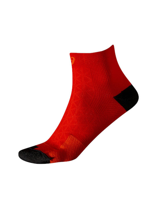 ASICS Motion Running Socks Red 1 Pair