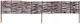 Kadax Gartenbordüre in Braun Farbe 20cm x 1.2m