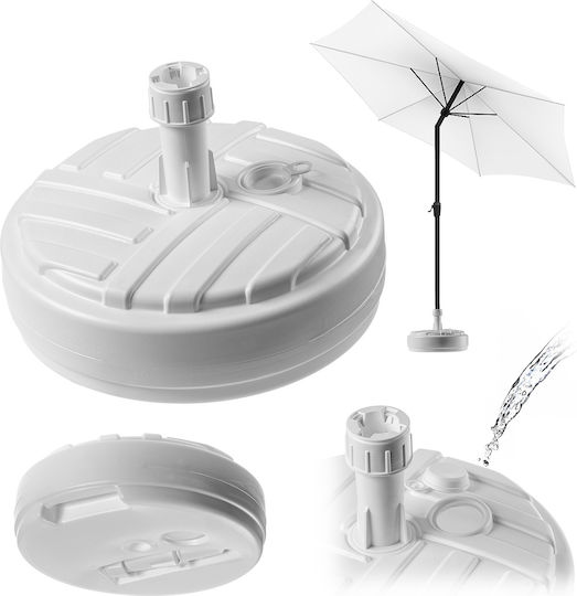Kadax Stand de umbrelă din Plastic Alb 39x39cm