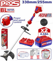 Emtop ELMR200285 Χορτοκοπτικό 20V με 2 Μπαταρίες 4Ah