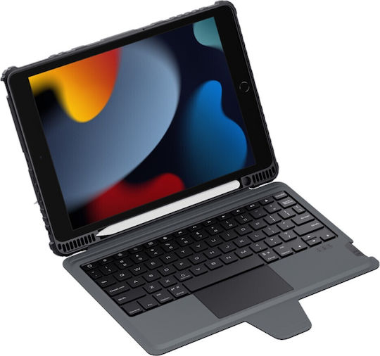 Nillkin Bumper Combo Flip Cover με Πληκτρολόγιο Μαύρη (iPad 2019/2020/2021 10.2'')
