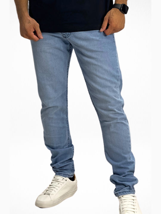 Senior Men's Elastic Jeans Pants with Regular S...
