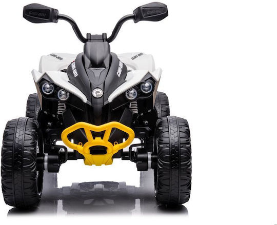 Tricicletă pentru copii Quad CAN-AM Electrică 12 volți Alb