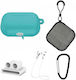 5 In 1 Extended Set Apple Airpods Pro Generation 2 Headphone Protection Crystal Blue Color