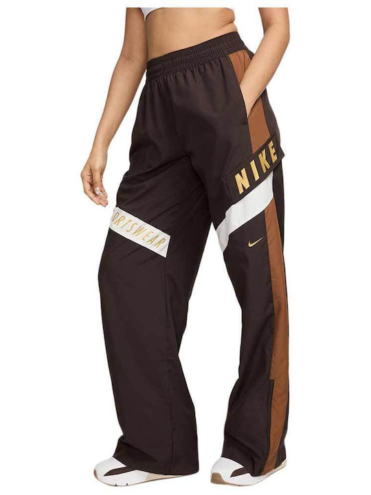Nike Sportswear Παντελόνι Φόρμας Βελουτέ Μαύρο