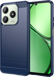 Techsuit Carbon Back Cover Σιλικόνης Μπλε (Real...